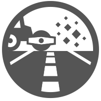 Illustration depicting asphalt and road tar