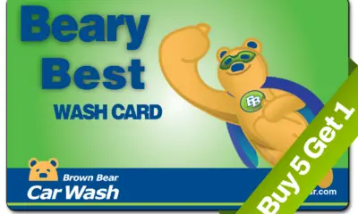 Beary Best Buy 5 Get 1 Wash Card